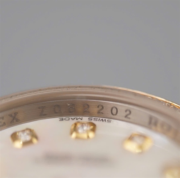 Đồng hồ Rolex bạc mặt tròn viền vàng (Z082202) (HC) KG+