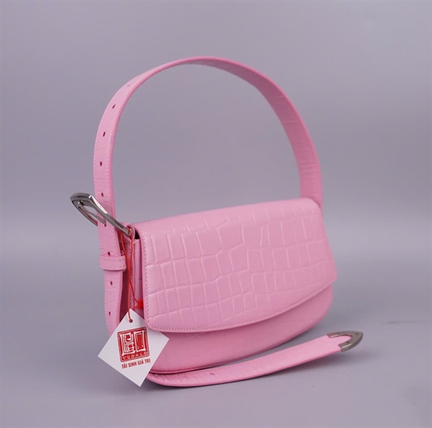 Túi Balenciaga kẹp nách màu hồng sz24 KG+