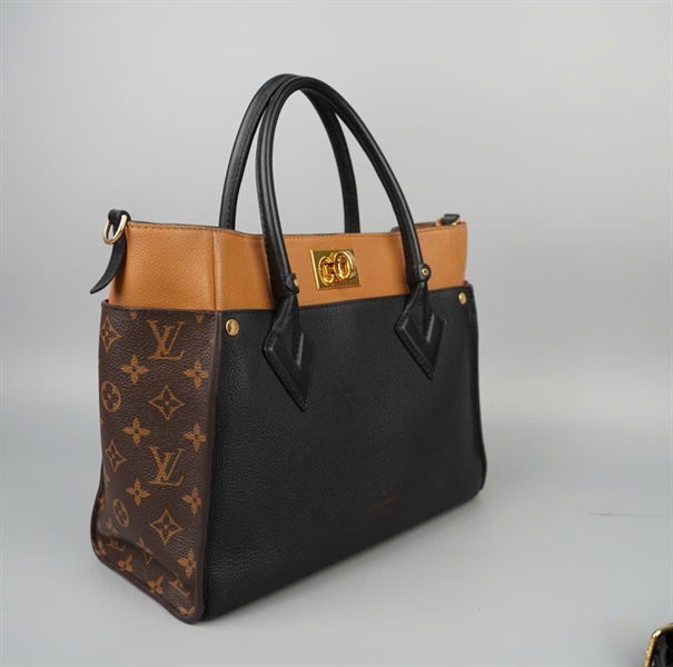 Túi LV handle đen phối nâu SR3179 sz30 KG+