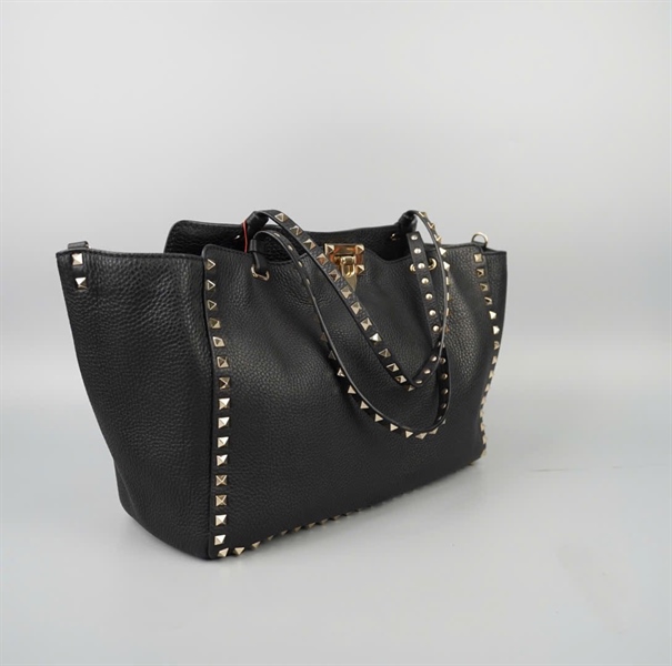 Túi Valentino tote đen sz32 KG+