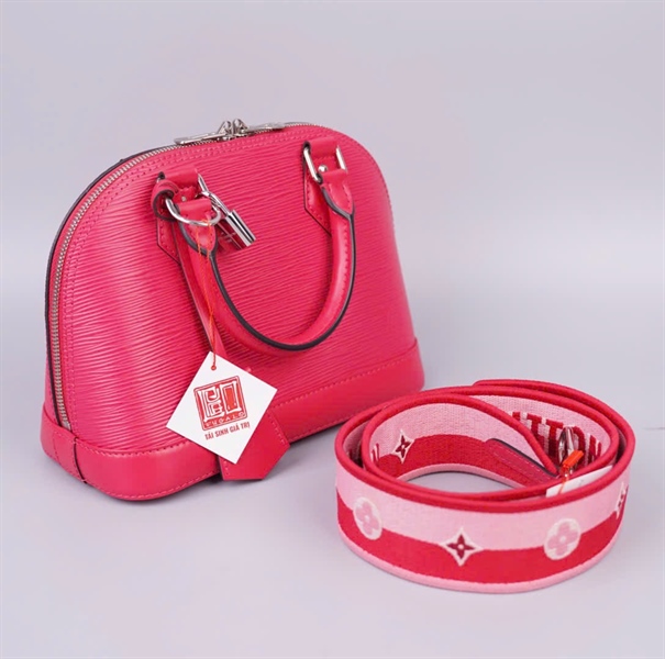 Túi LV Alma màu hồng kèm ổ + chìa sz23 KG+