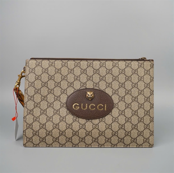 Túi GG clutch xám tiger ̣sz30 KG+