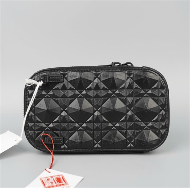 Túi Dior Phone màu đen kim cương 2strap sz10 KG+