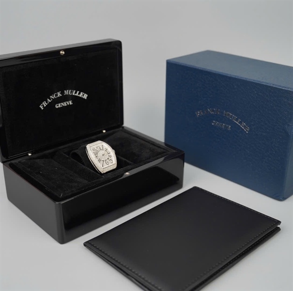 Đồng hồ Franck Muller V32 (32x46mm) dây đen mặt full kim no3569 KG+