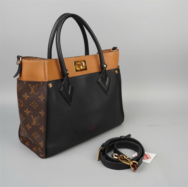 Túi LV handle đen phối nâu SR3179 sz30 KG+
