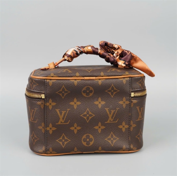 Túi LV Nice hoa nâu có lót form sz18 KG+