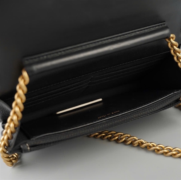 Túi Chanel Boy đen AGT1LGGC sz19 KG+