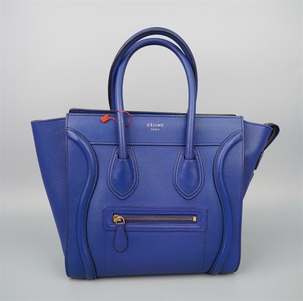 Túi Celine handle màu xanh sz27 KG+