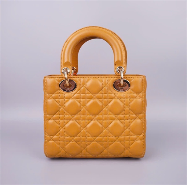 Túi Dior lady màu vàng 29-MA-0169 szS KG+
