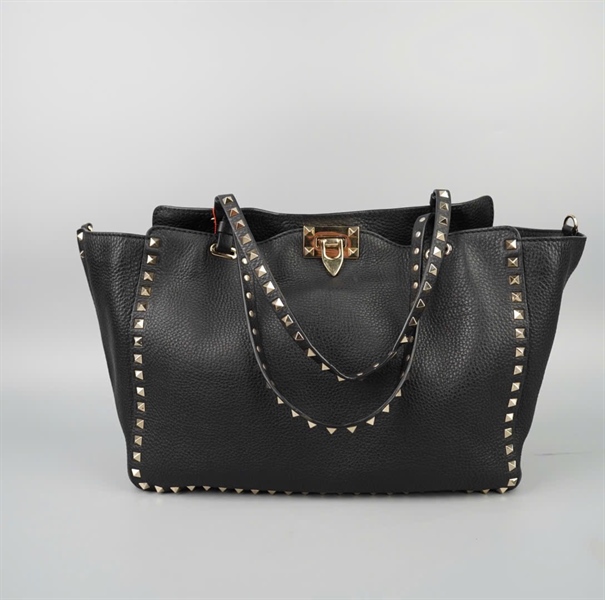 Túi Valentino tote đen sz32 KG+