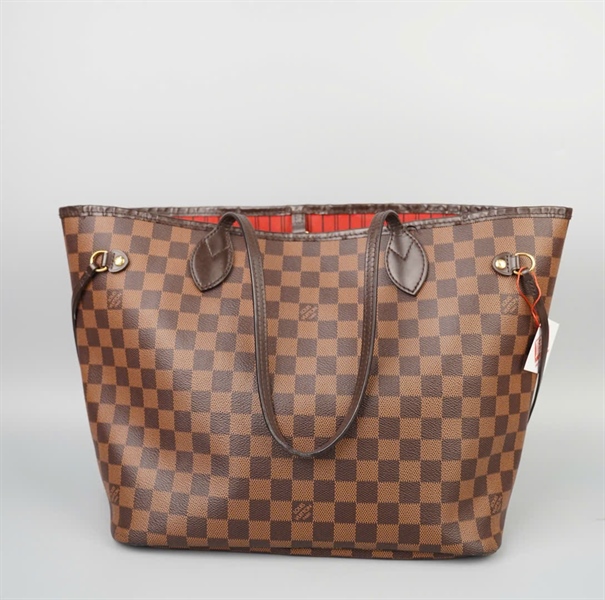 Túi LV neverfull ô vuông nâu (GI1119) kèm ví sz32 KG+
