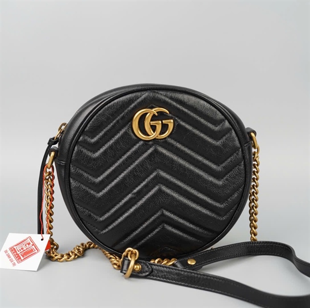 Túi GG tròn màu đen sz18 KG+