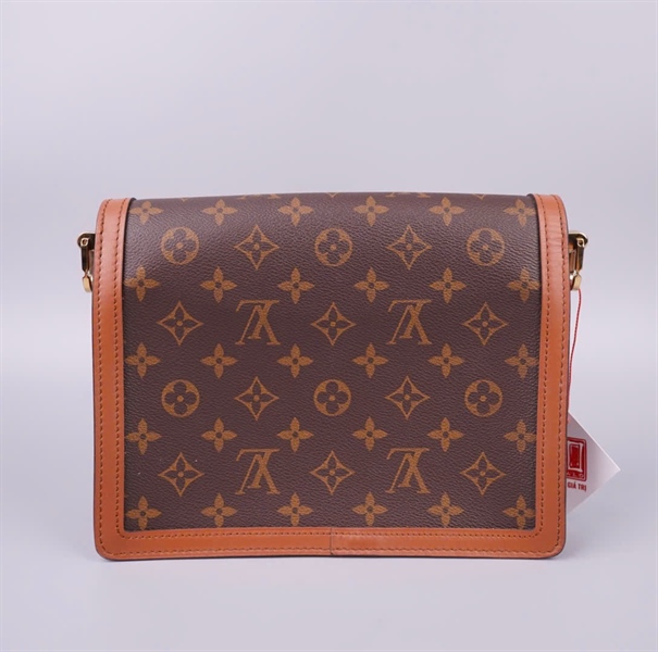Túi LV Dauphine hoa nâu 2 strap sz24 KG+