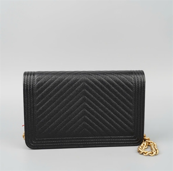 Túi Chanel Boy đen AGT1LGGC sz19 KG+