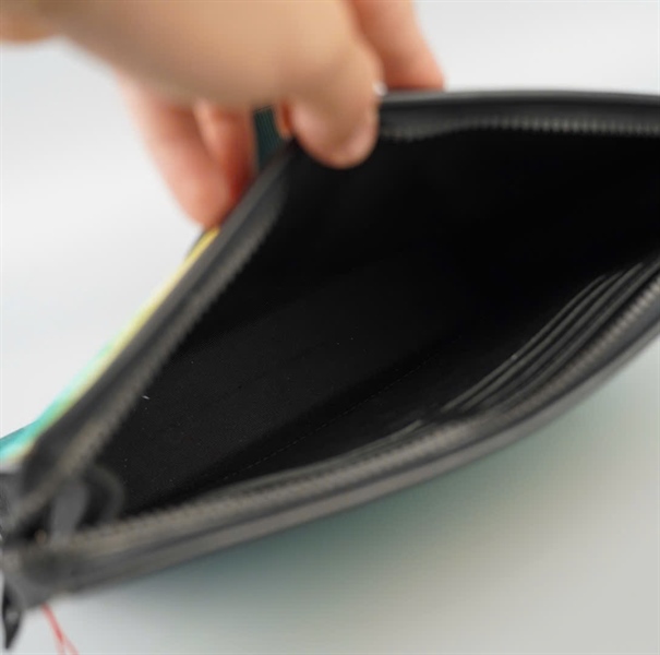 Túi LV Clutch xanh omber viền đen sz27 KG+