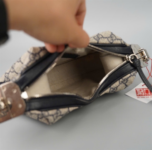 Túi GG màu xám 2 strap sz22 KG+