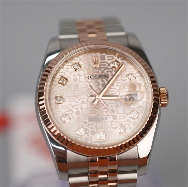 Đồng hồ Rolex vi tính mặt tròn dây bạc )G148754) (HC) KG+