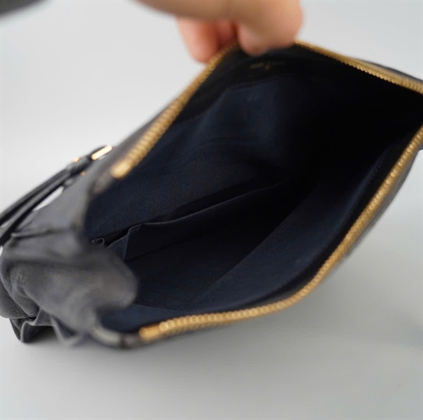 Túi LV clutch hoa đen sz28 KG+