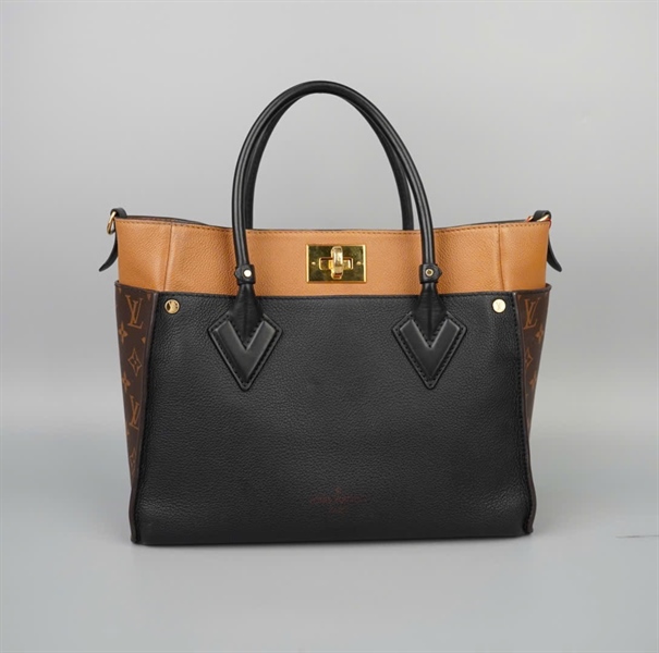 Túi LV handle đen phối nâu SR3179 sz30 KG+