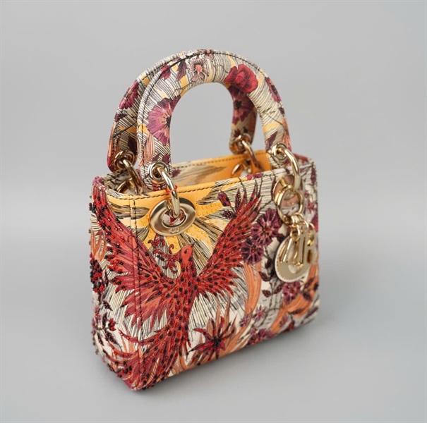 Túi Dior lady hình phượng (02-MA-1119) sz mini KG +