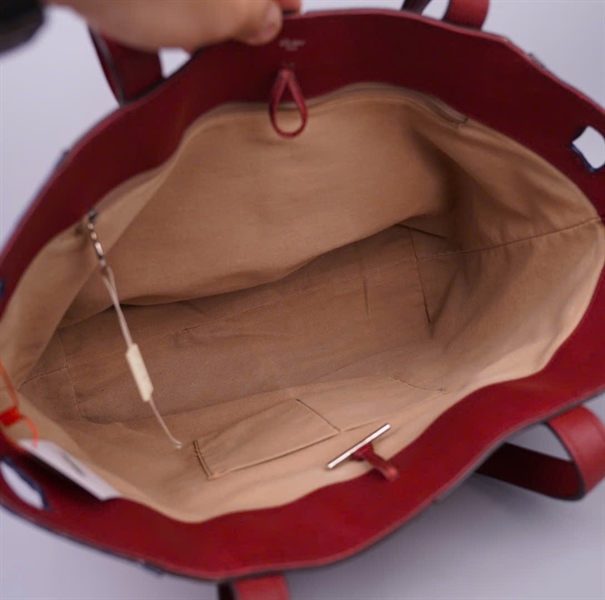 Túi Cartier tote màu đỏ sz34 KG+