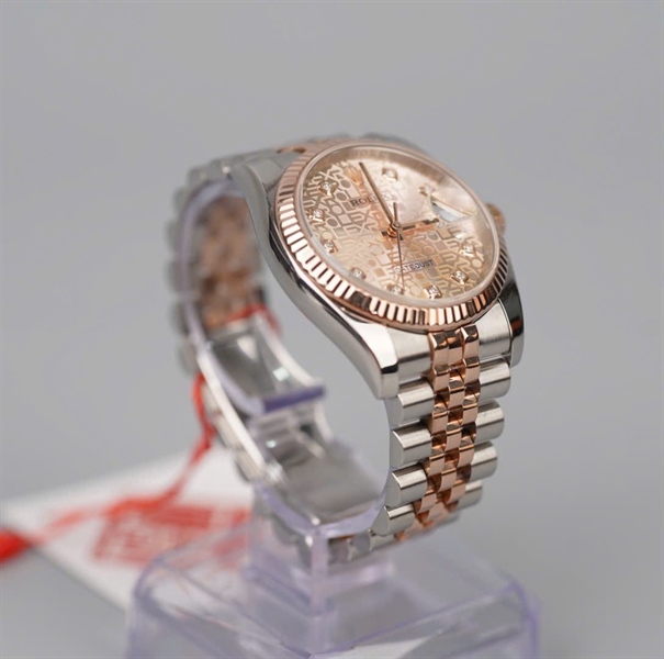 Đồng hồ Rolex vi tính mặt tròn dây bạc )G148754) (HC) KG+