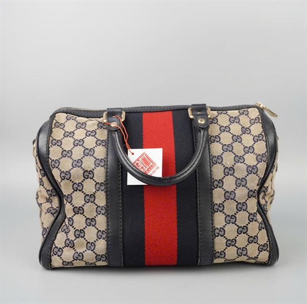 Túi GG speedy xám viền đen sz33 KG+