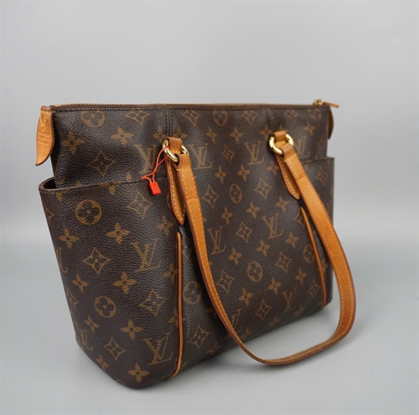 Túi LV tote hoa nâu 2 túi hông sz28 KG+