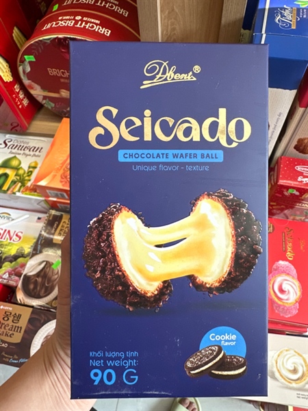 Chocolate wafer ball seicado nhân Cookie hg 90GR