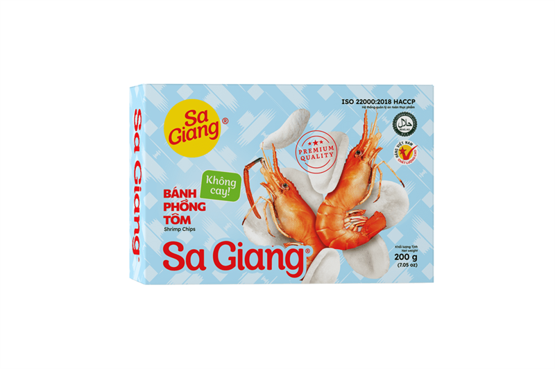 Bánh phồng tôm Sa Giang hộp 200g