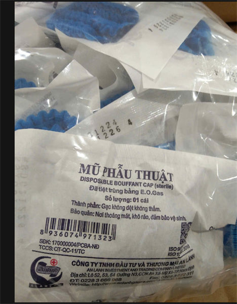 Mũ phẫu thuật VT (Túi*01cái) - An Lành