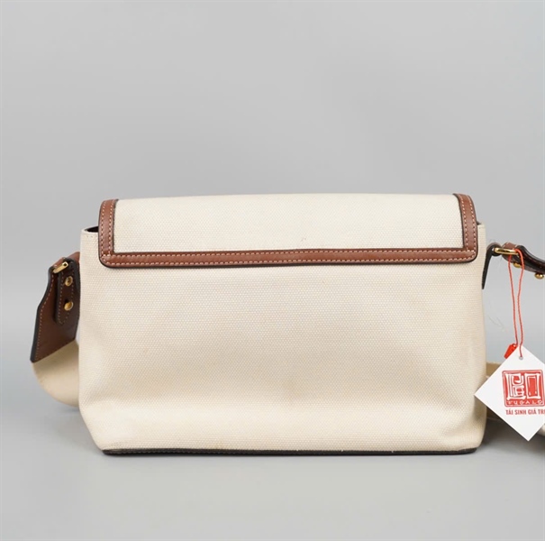 Túi BBR màu trắng viền nâu sz25 KG+