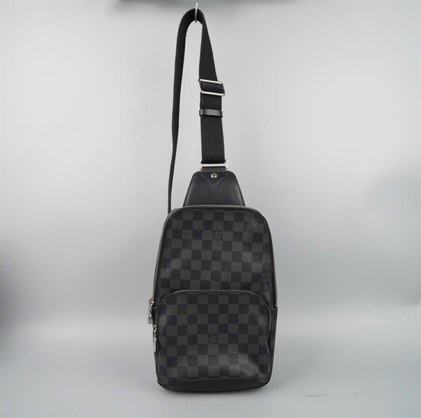 Túi LV đeo chéo ô vuông đen (MB1220) sz20 KG+