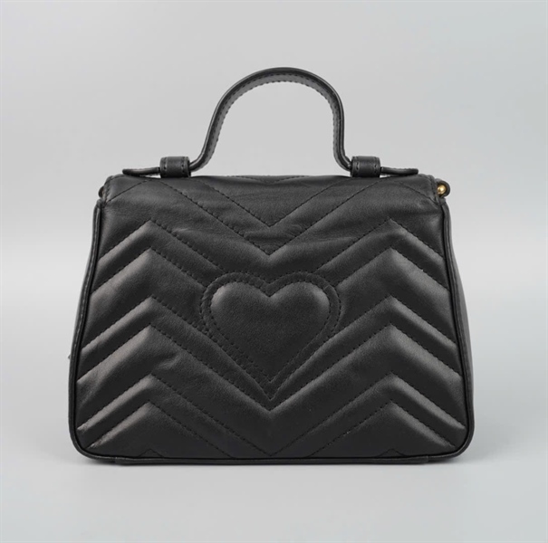 Túi GG marmont handle màu đen (547260493075) sz20 KG+