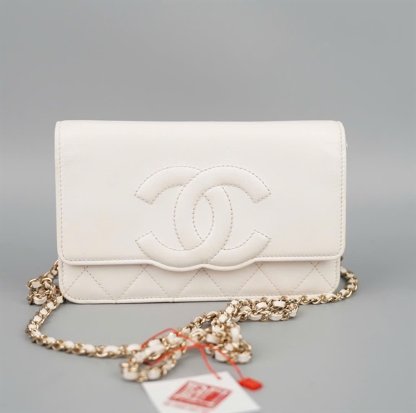 Túi Chanel trắng 30980928 sz19 KG+