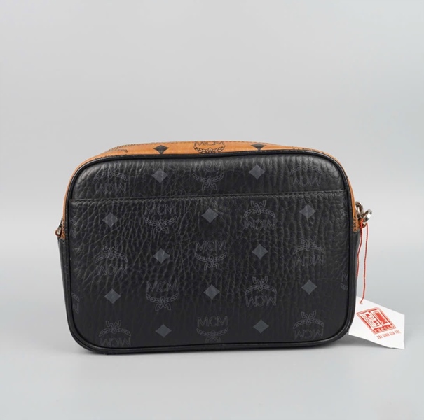 Túi MCM đen nâu trắng sz22 KG+