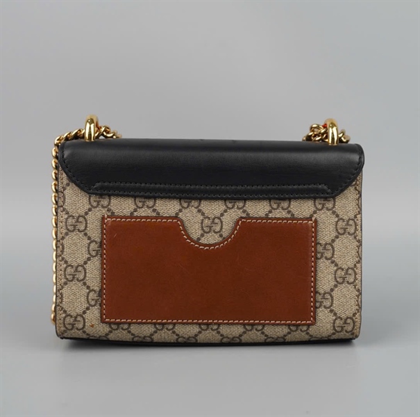 Túi GG padlock xám đen 409437001998 sz20 KG+