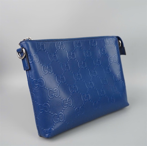 Túi GG Clutch xanh (696009520981) 2strap sz30 KG+