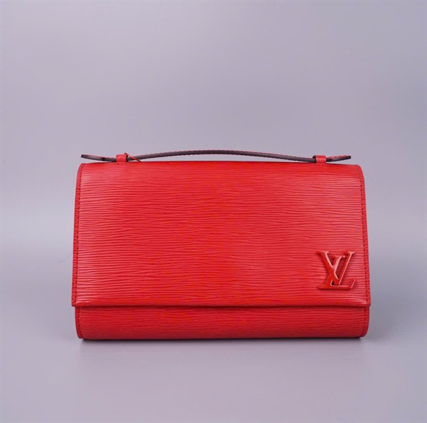 Túi LV handle vân đỏ logo nổi sz23 KG+