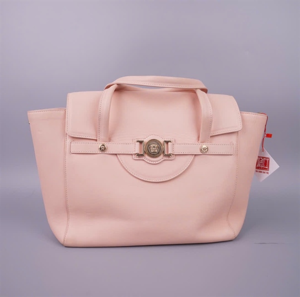 Túi Versace màu hồng nude kèm ví sz32 KG+