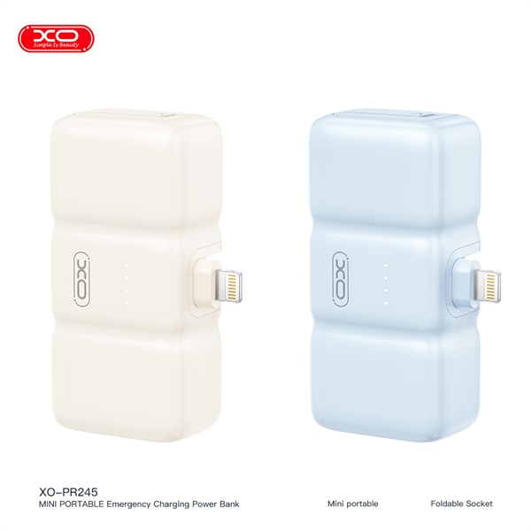 PDP XO PR245 Kèm Dây (IOS) 5.000mAh - Xanh