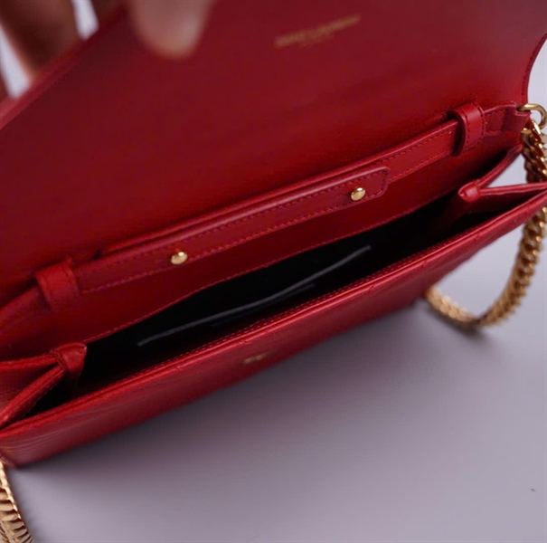 Túi YSL Envelope màu đỏ sz24 KG+