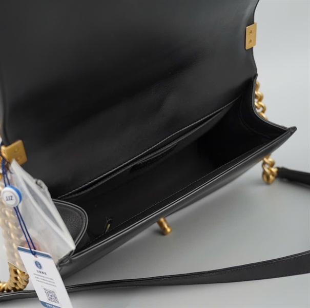 Túi Chanel boy đen 26821741 (A-T) sz25 KG+