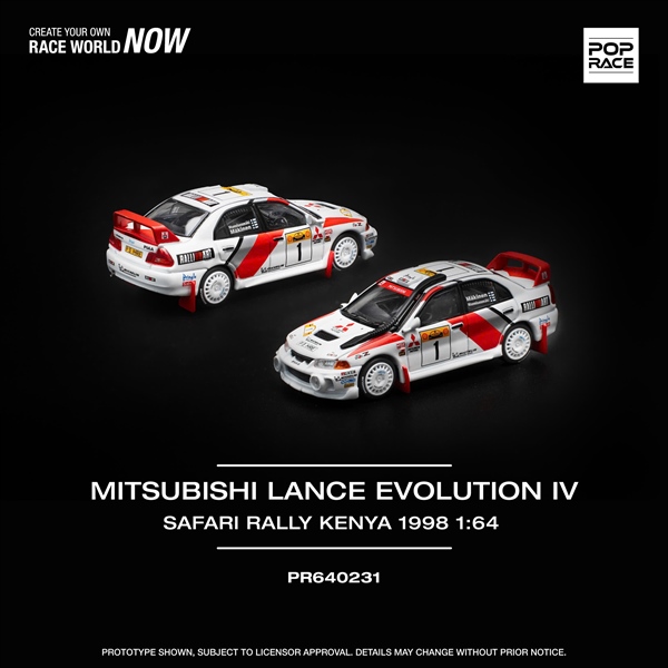 [SGTVN] Pop Race PR640231 MITSUBISHI LANCER EVOLUTION IV SAFARI RALLY KENYA 1998