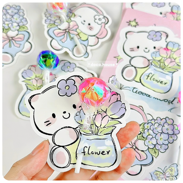 Set thẻ bọc kẹo mút