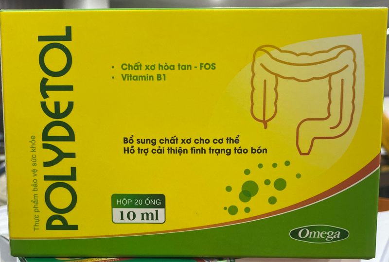 Polydetol (Hộp 20 ống x 10ml) - Mediphar (Omega VN) (KHÔNG XUẤT)