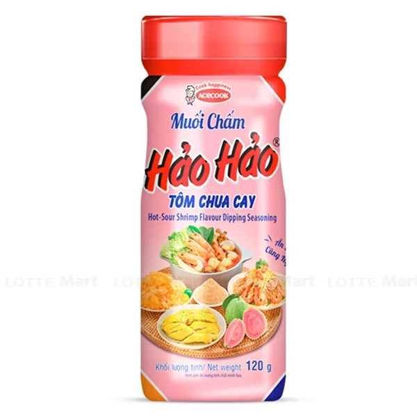 Muối chấm Hảo Hảo tôm chua cay lọ 120g