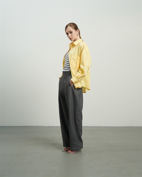 Chino Barrel-Leg Trousers