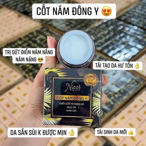 Kem cốt nám đông y Nicos chiết xuất từ thông đỏ nghệ tây nhân sâm 10g