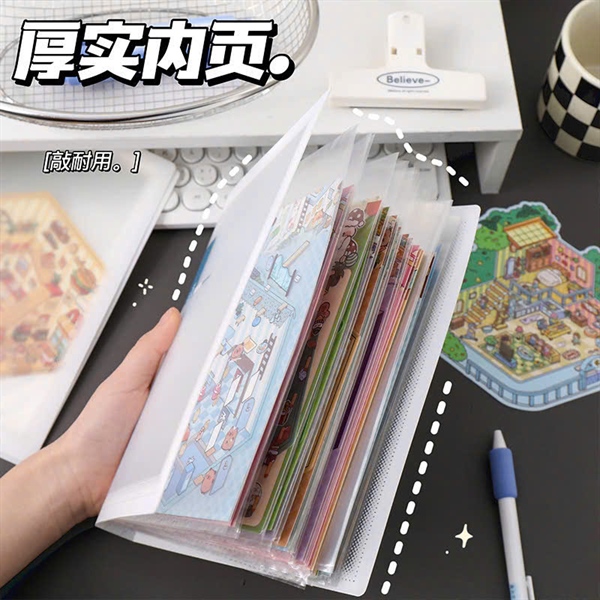 SỔ ALBUM BÌA MECA 20 SHEET CLEAR BOOK SIZE 16.5X22.5CM